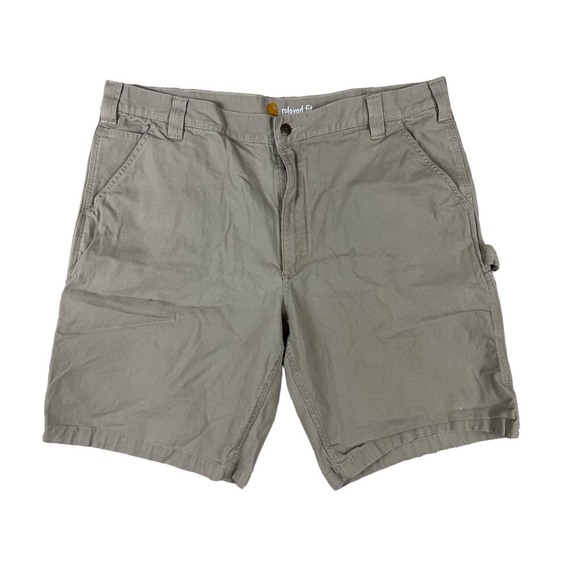 Carhartt‎ Rugged Flex Relaxed Fit Men Khaki Work Shorts Size 42 - Picture 1 of 6
